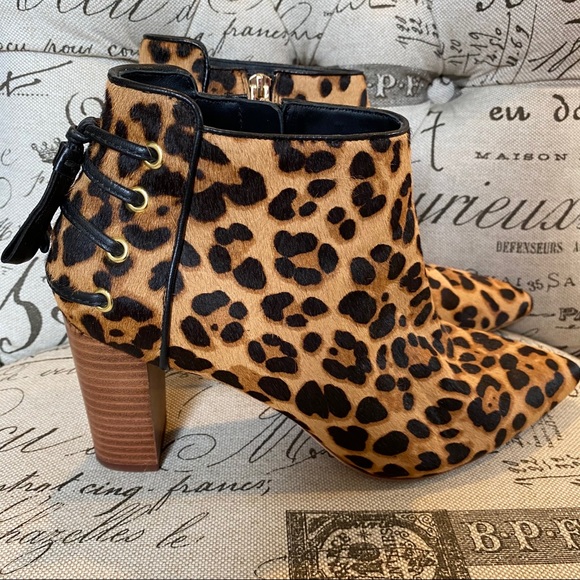💥 Rachel Zoe Leopard Hair Booties - Picture 2 of 8